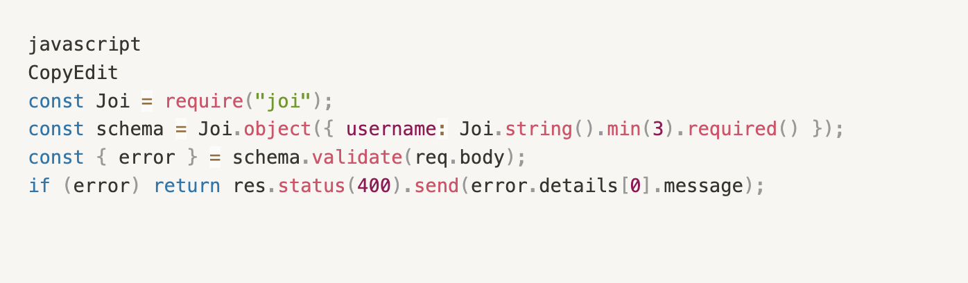 Rate limiting configuration